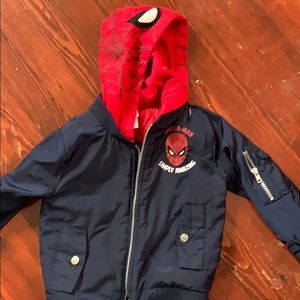 NEW 4T Spider-Man bombers jacket hoodie
